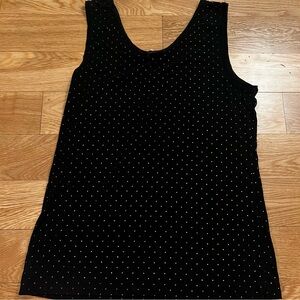 Black Studded Sleeveless Top